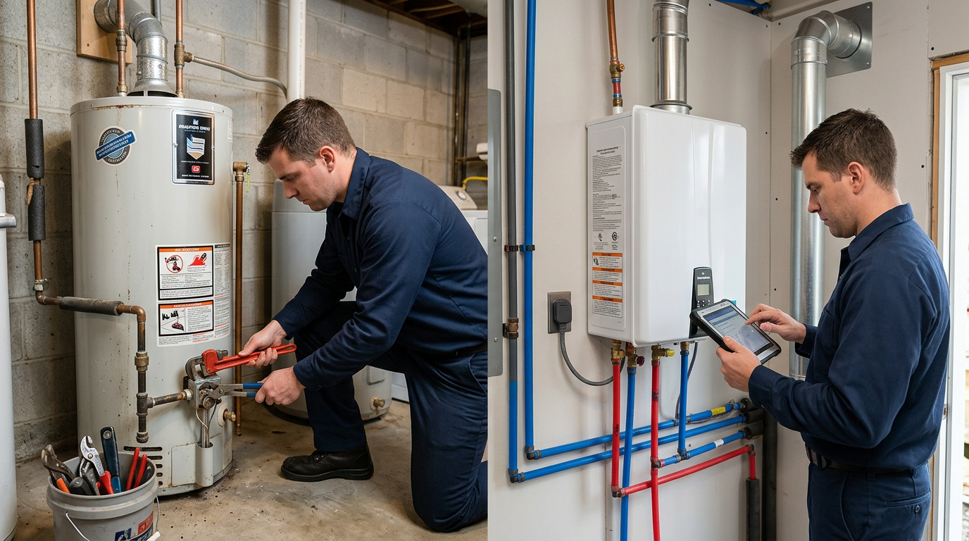 Tank vs Tankless Water Heater Rhode Island: 2026 Homeowner’s Guide