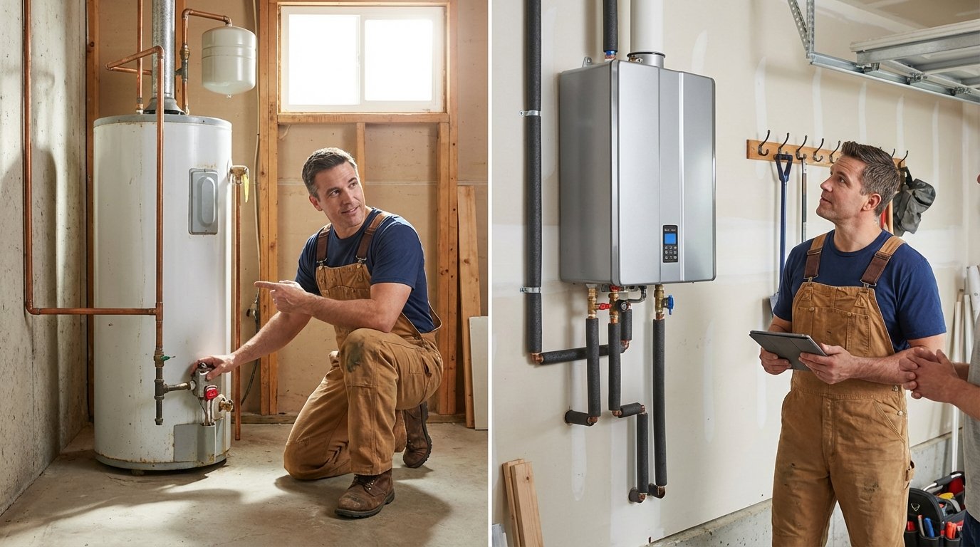 Tankless vs. Tank Water Heaters: 2026 Lifetime Cost & ROI Guide for RI Property Owners