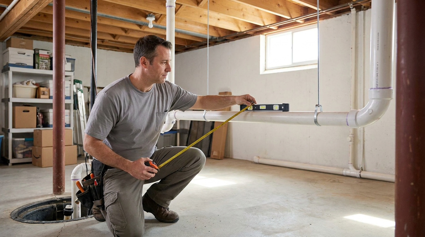 The Science of Drainage: Understanding RI Plumbing Code for Pipe Slope and Support in 2026